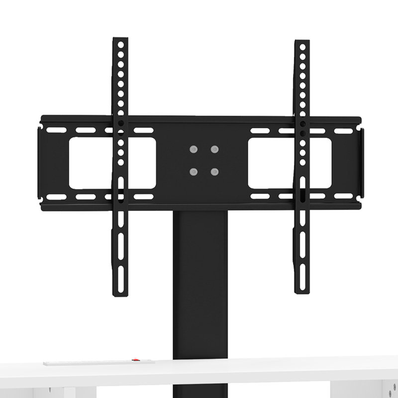 Adjustable Media Centre With Mount, 2 Cabinets And LED Lights For Tvs Up To 70", Antique White