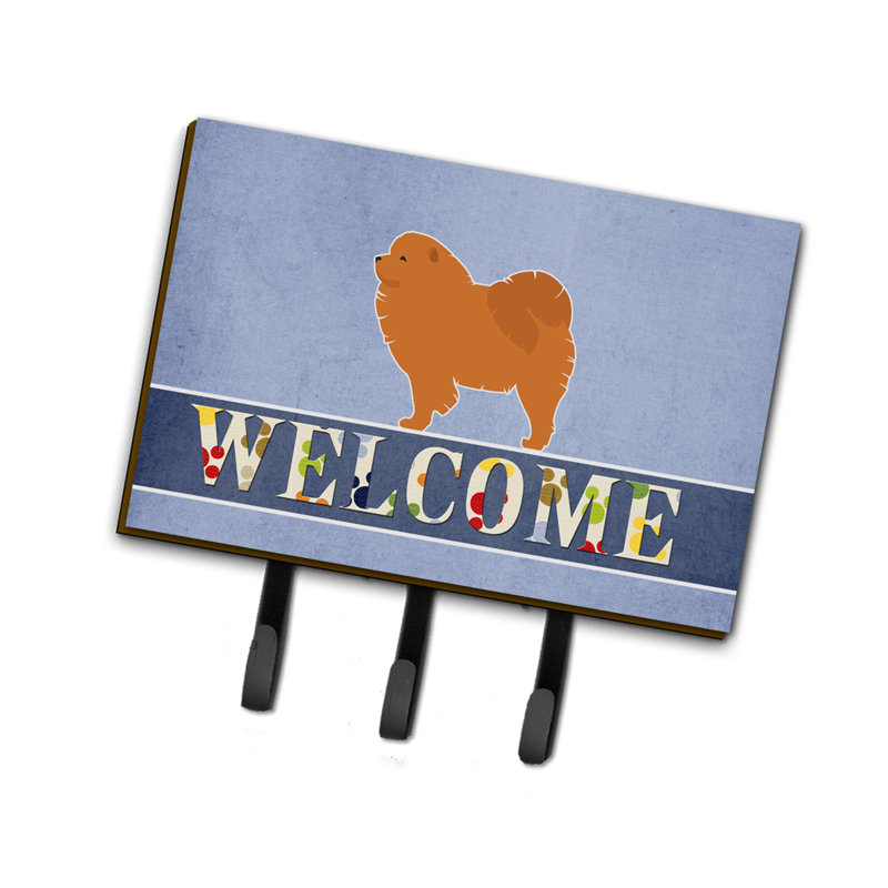 Garde-chow ou porte-clés chow welcome