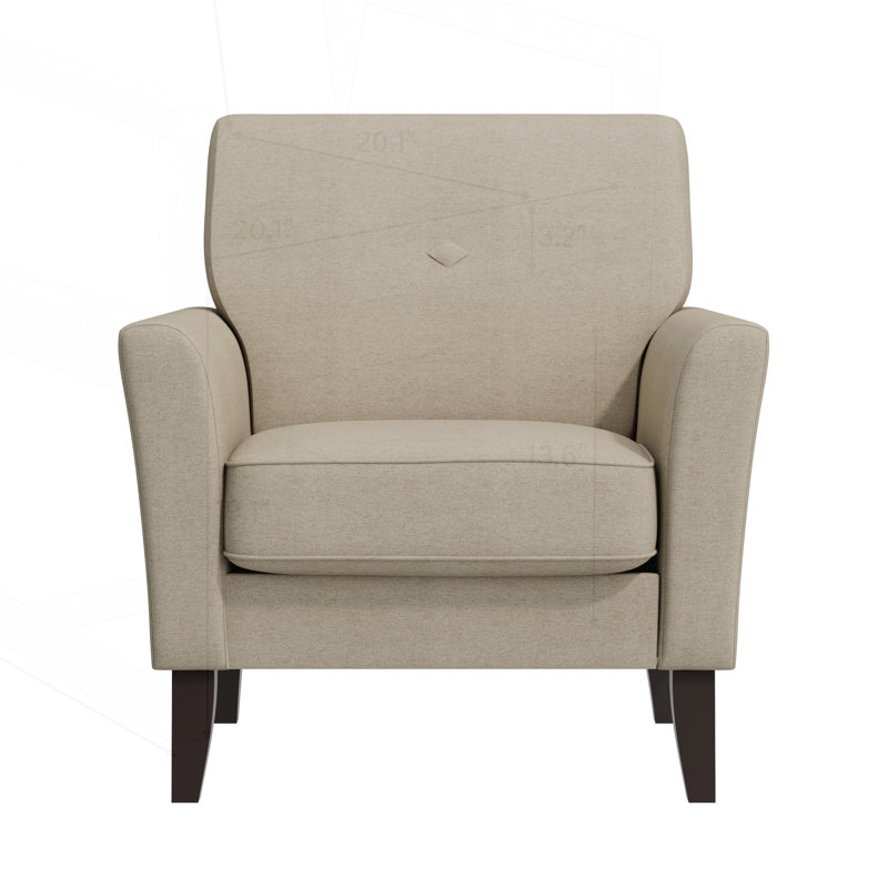 Treillis Dacro avec accoudoirs de couleur turquoise et pieds en bois massif, parfait pour un décor moderne et classique