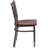 Loughran Clear Coated Ladder Back Metal Restaurant Chair-21223151