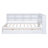Wooden Full Size Daybed With 2 Drawers, Daybed With Storage Shelf And USB Charging Ports,White-282695211