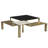 Glass Top Coffee Table - Gold
