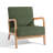 Jyrin Mid Century Upholstered Gray Green Corduroy Solid Wood Accent Chair with an Extra Pillow-1690814844-1690814840