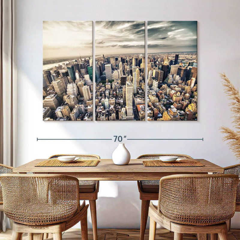 Skyline de Sirci, Manhattan, New York, H 42 po x l 65 po