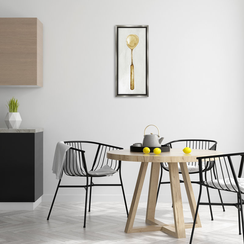  «Rustic Kitchen Utensil», art mural encadré flottant par Nan, Cadre flottant gris lustré, H 25 po x l 11 po
