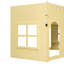 Lit mezzanine simple pour enfant avec guirlande lumineuse DEL jaune primevère-133411602