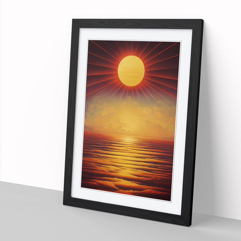 Sun Art Vol.6 Framed Print, 46cm H x 34cm W x 2cm D, Walnut