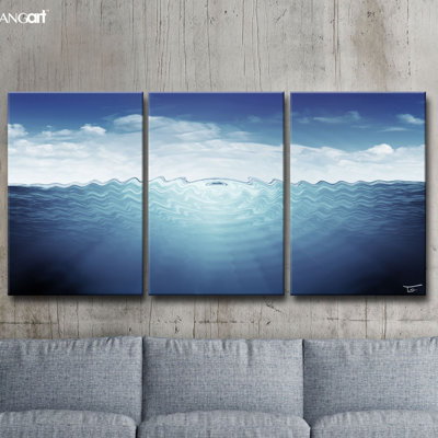 " Aqueous Trance XIII " by Tristan Scott 3 - Pieces