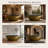 74.8" x 39.8" Oval Deep Soaking Aged Brass Black Freestanding Bathtub-121308685
