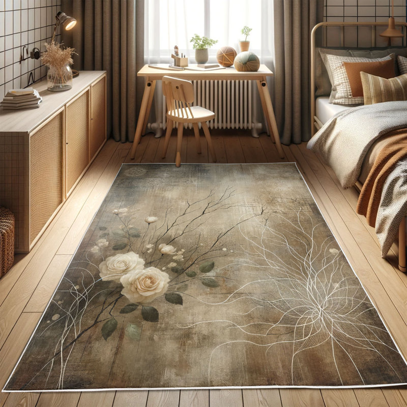 Machine Printed 152cm X 76cm Area Rug