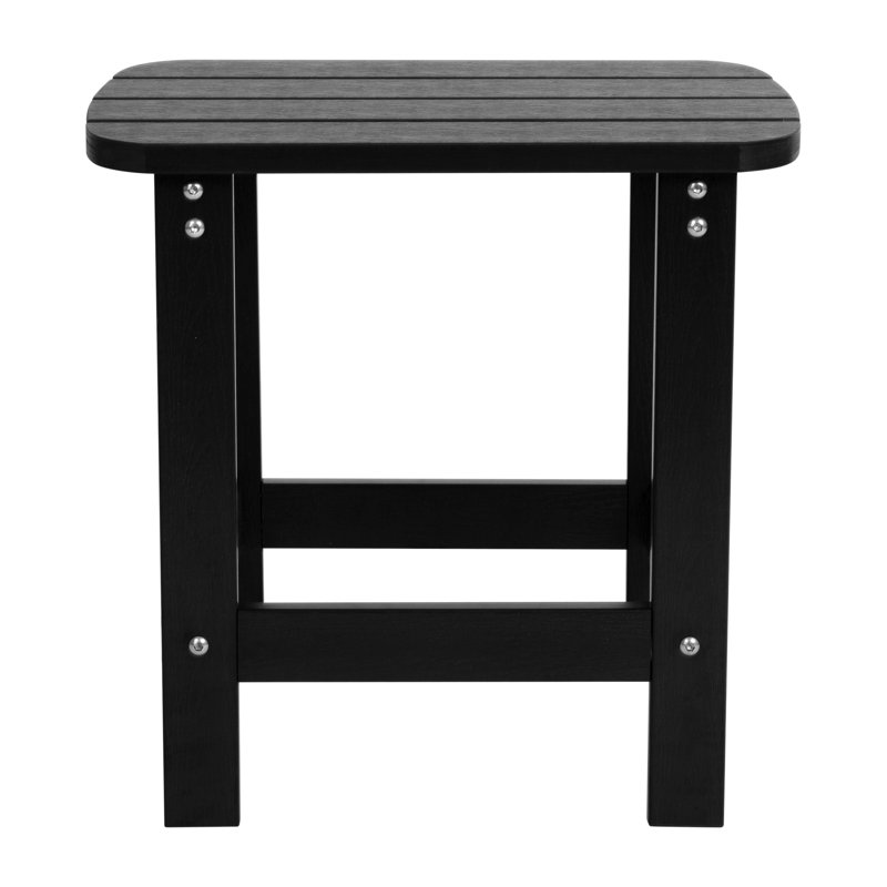 Black 5-Piece Poly Resin Adirondack Rocking Patio Set