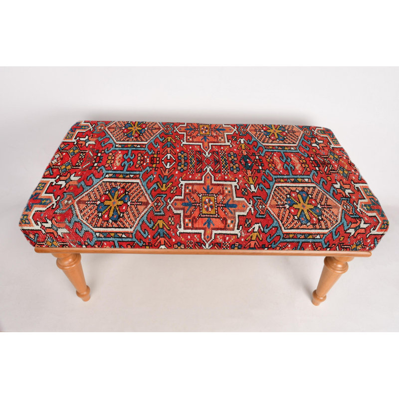 Motif géométrique, banc de bureau, banc de repose-pieds, banc rembourré, banc de tapis turc, banc Kilim, banc de décoration intérieure, banc fabriqué à la main