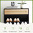 Entryway Shoe Cabinet With 2 Drawers, Slim Wooden Shoe Organizer With Linen Front Panels-913175953