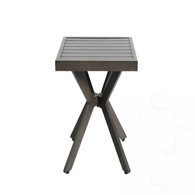Outdoor Patiotable With Cross Weave Design