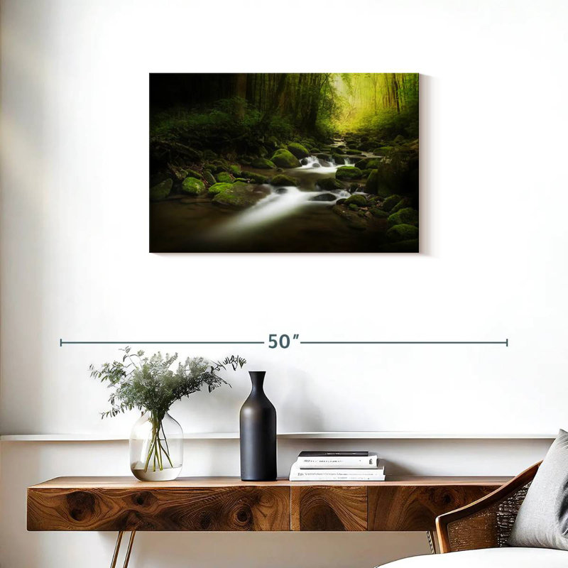 Cascade alvord mystique et moussue, H 20 po x l 30 po