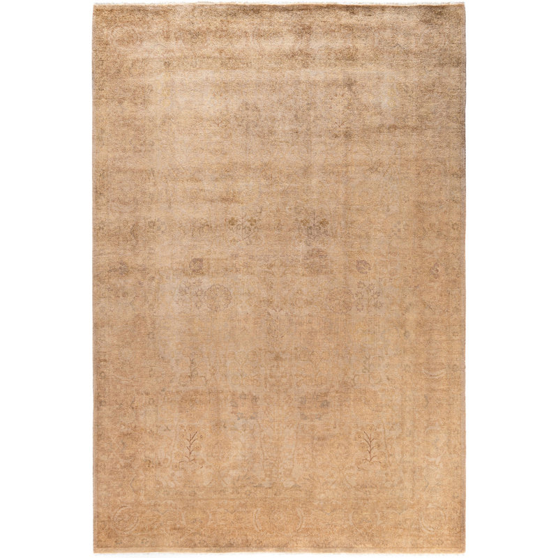 Overdyed One-of-a-Kind 6' 0" X 8' 9" Hand Knotted Area Rug