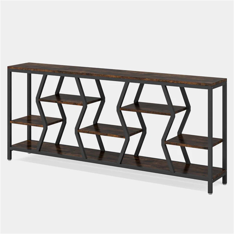 Durable Sofa Table With Generous Storage And Rustic Design, Perfect For Small Spaces And Modern Decor.
