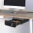 Under Desk Pull-Out Drawer Lockable Sliding Storage Drawer Under Desk Drawer