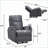 Recliners: Power Single Recliner Chair with USB Port | Charcoal Gray Fabric-428344664