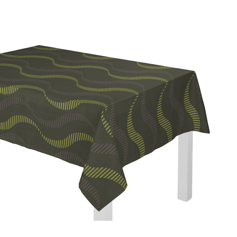 Maxeen Tablecloth, 130cm W x 190cm L, Taupe