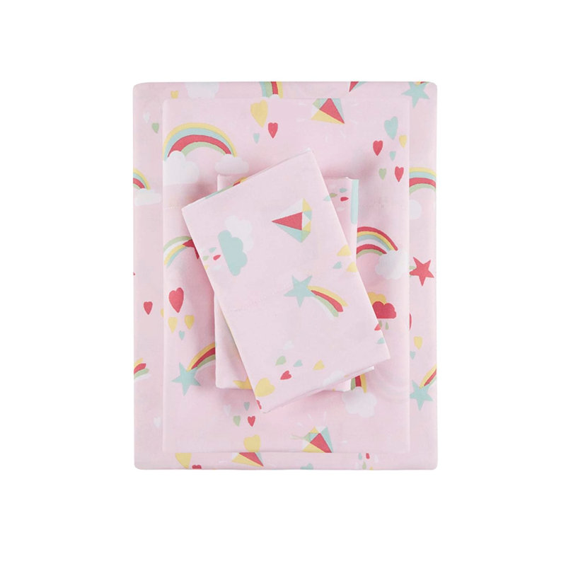 Printed Microfiber Sheet Set, Queen