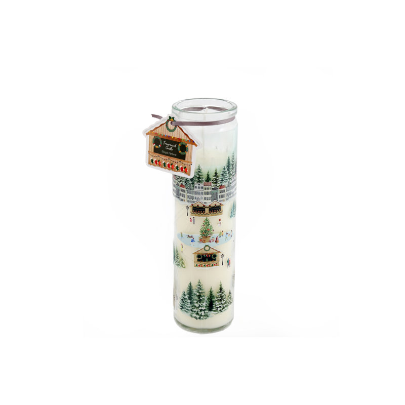Citrus Scented Designer Candle with Glass Holder