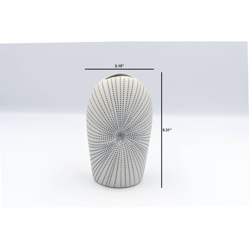 Vase de table Avita, H 5,3 po x l 3,2 po x P 2,4 po, Brun