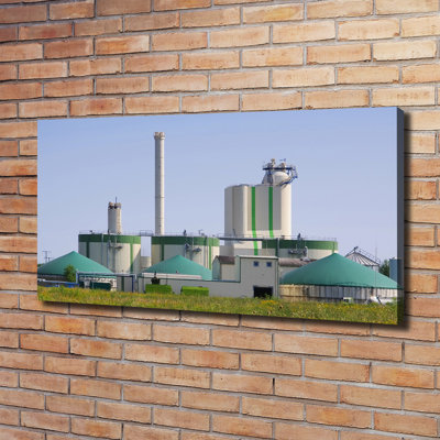 The Biogas Plant - Wrapped Canvas Print