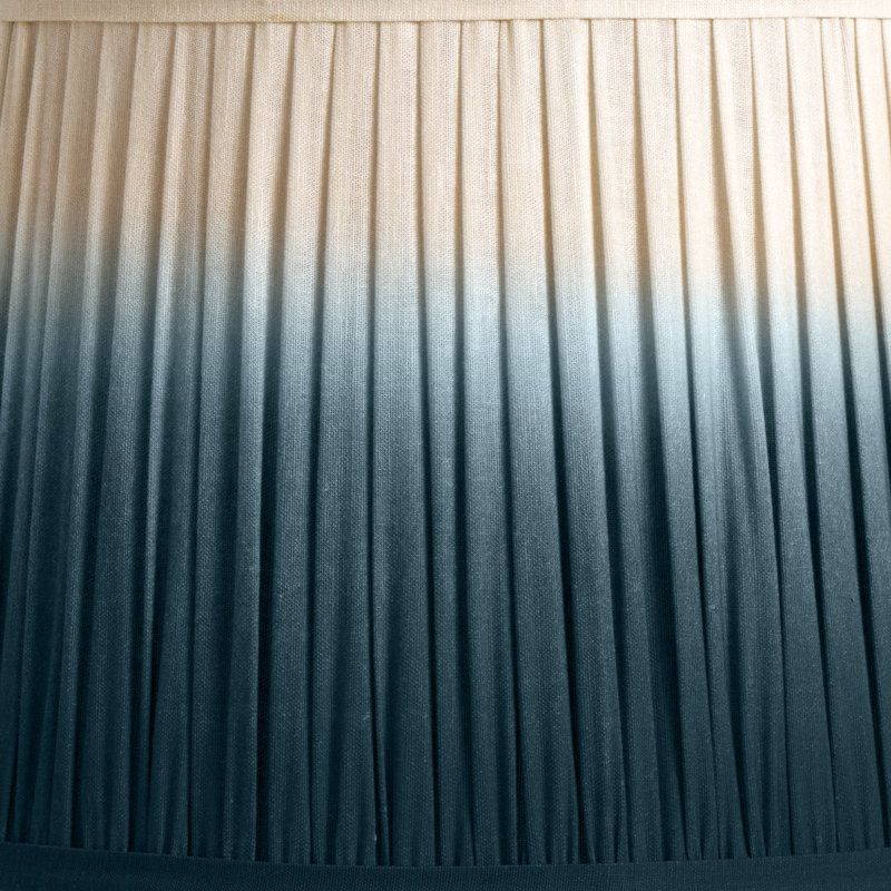 20 cm Cotton Empire Lamp Shade, 12cm H x 20cm W x 20cm D, Blue