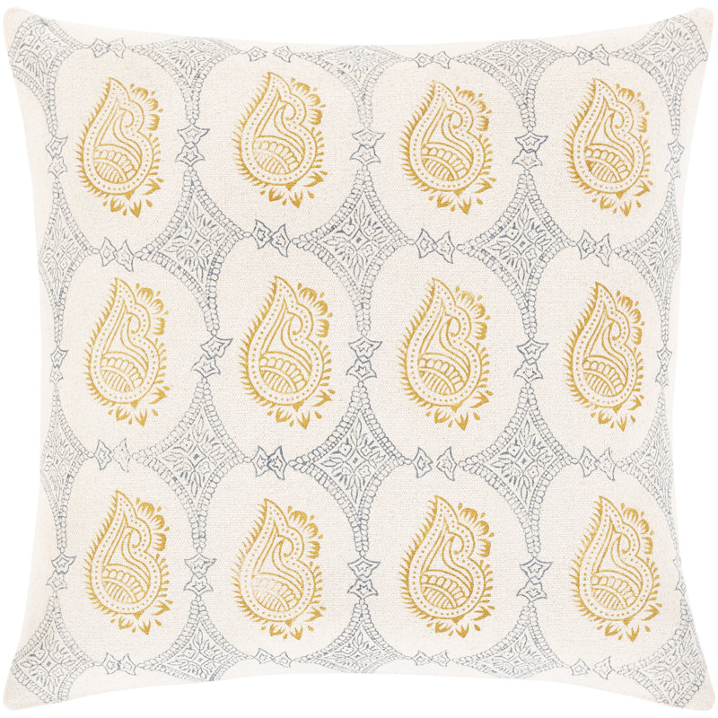 Cotton 20'' Throw Pillow Cover