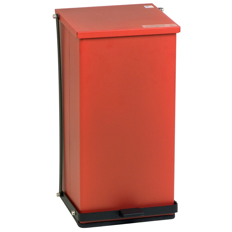 Récipient pour matières dangereuses époxy rouge cuit au four, 48 pintes (12 gallons)
