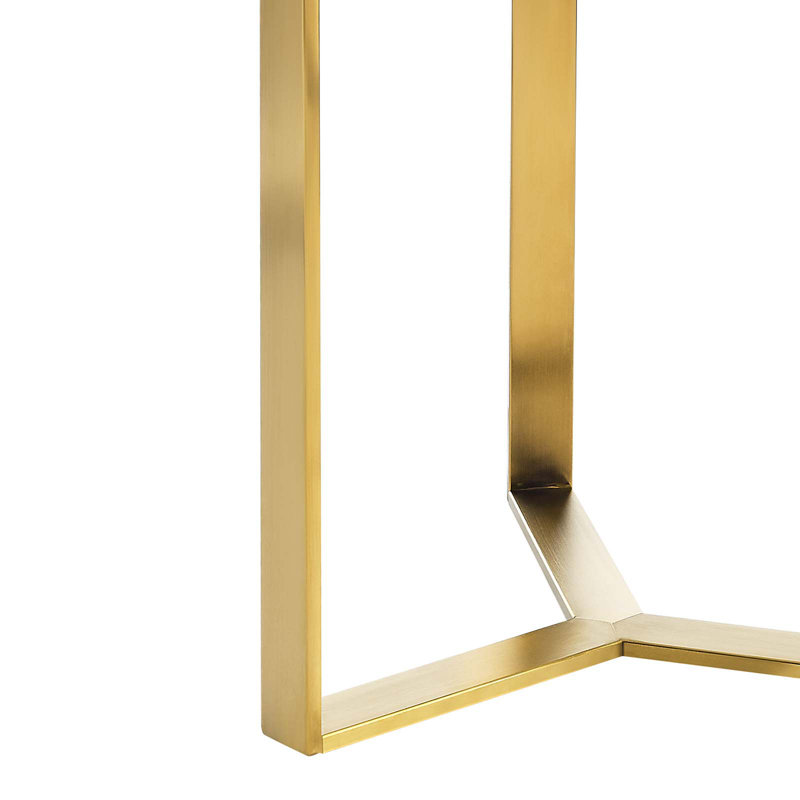 Modway Relay Side Table, Gold