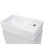 18.6" Bathroom Vanity with Sink, Bathroom Vanity Cabinet with Two-tier Shelf
