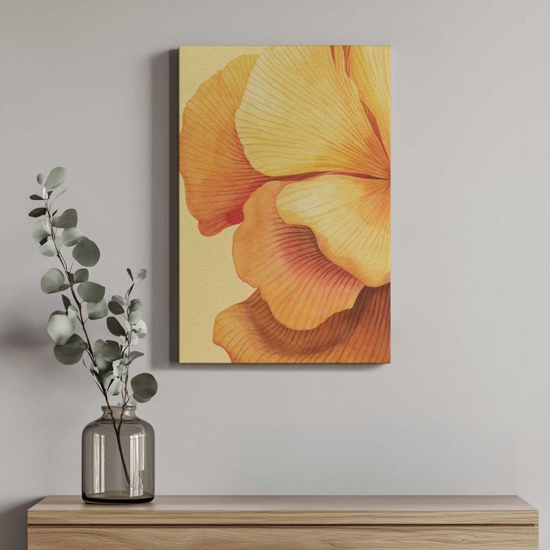 «Sunset Petals I» par Grace Popp, reproduction d'art sur toile, H 12 po x l 8 po