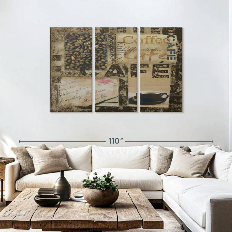 Yarlin Cafe Collage, 48" H x 74" W