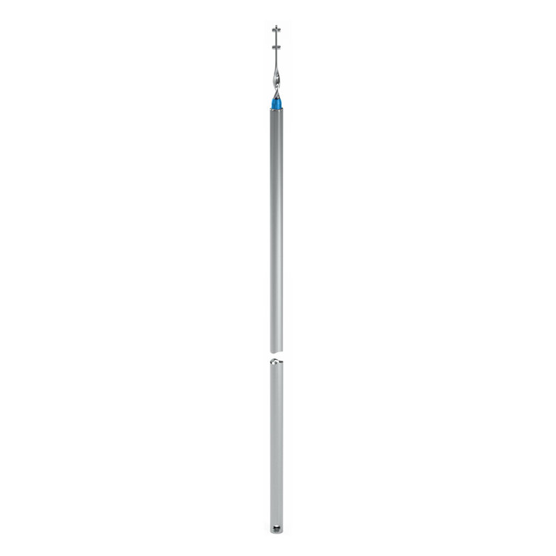  Tilt Tube Balance 24 "Longueur du tube roulement bleu, Argent / bleu, 0.39"