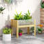 Boîte à fleurs surélevée en bois-278237289