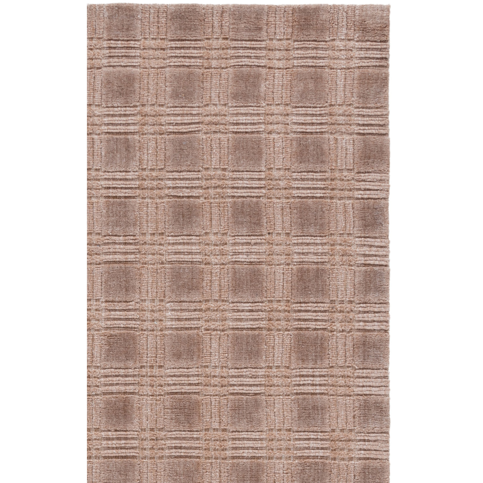 Plaid Hand-Loomed Performance Area Rug, Square 6'
