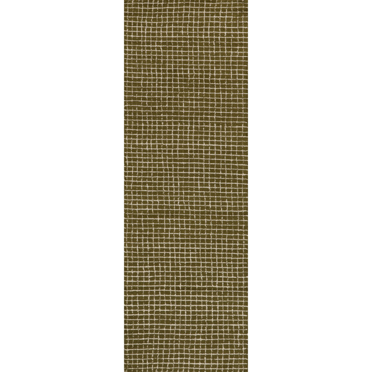 Katasha Checked Wool Area Rug