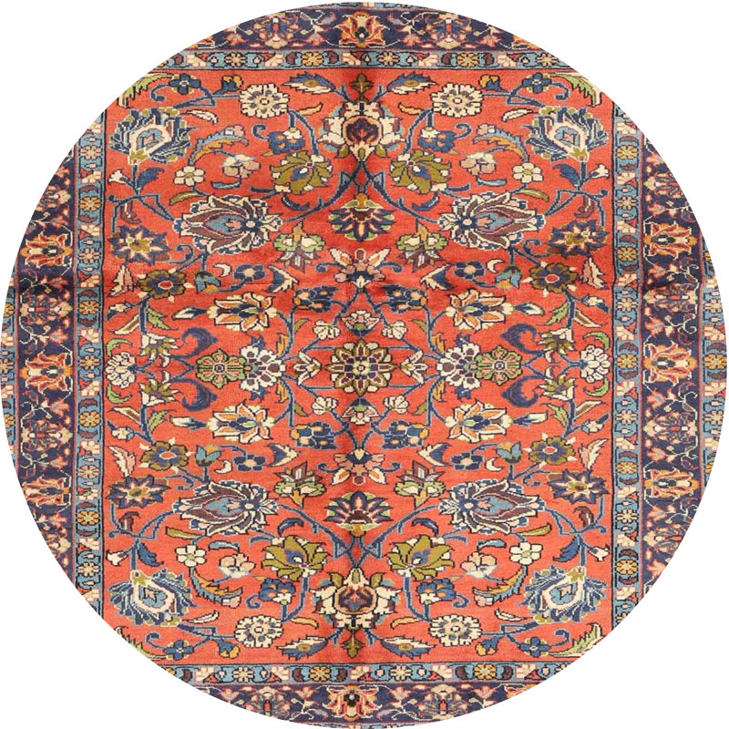 Oriental Indoor Rug, Round 3'