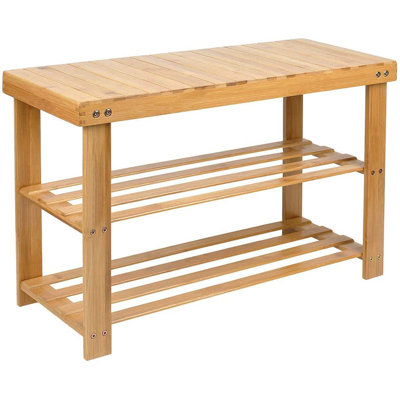 Solid Wood Storage Bench