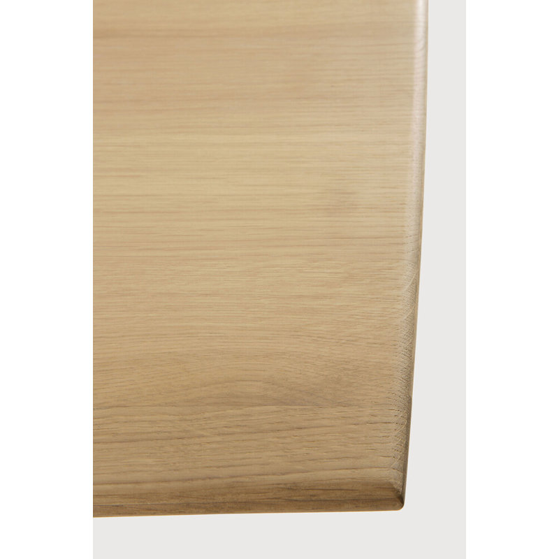 Solid Oak Dining Table, Beige, 39.38" W x 98.43" L