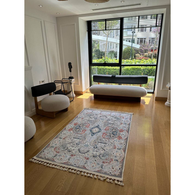 Tapis Nashayla avec envers antidérapant, Tapis de couloir 3 pi 11 po x 8 pi 2 po