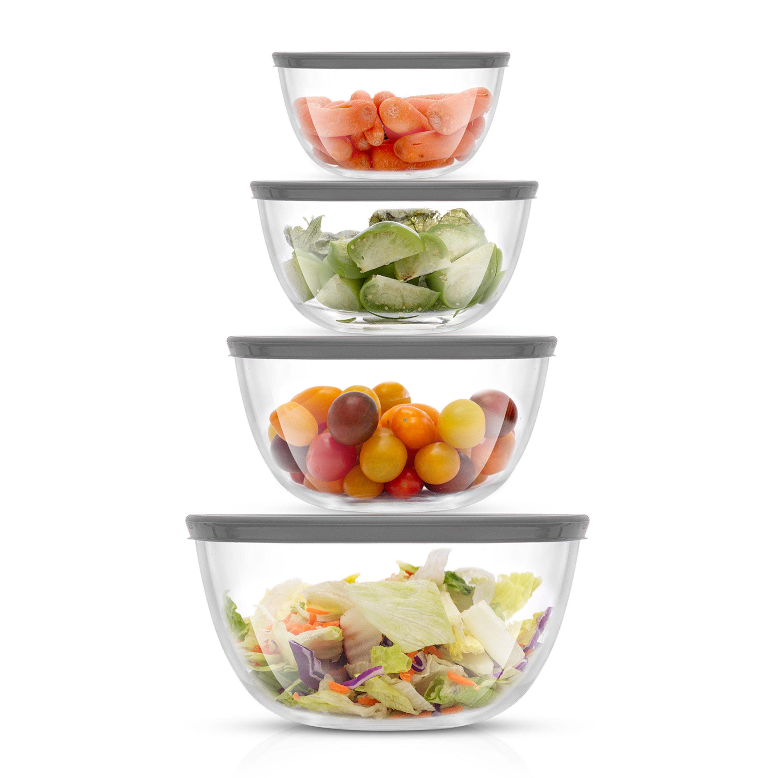 JoyJolt 8-Piece Glass Mixing Bowls with Lids & Reviews | Wayfair