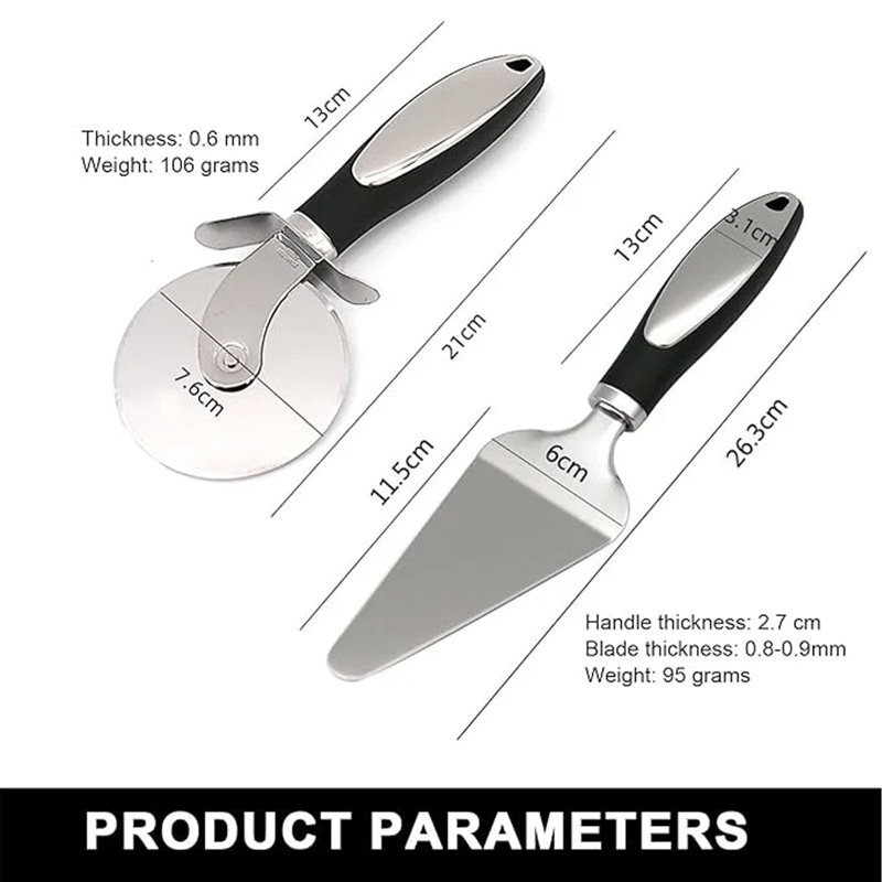 tableware tableware Roller Pizza Knife Spatula Two-piece Pizza Cutter Pizza Spatula Tool