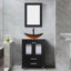 Ensemble de meuble-lavabo simple 24 po avec plateau en contreplaqué et pieds en bois massif -1496676726-1496676727