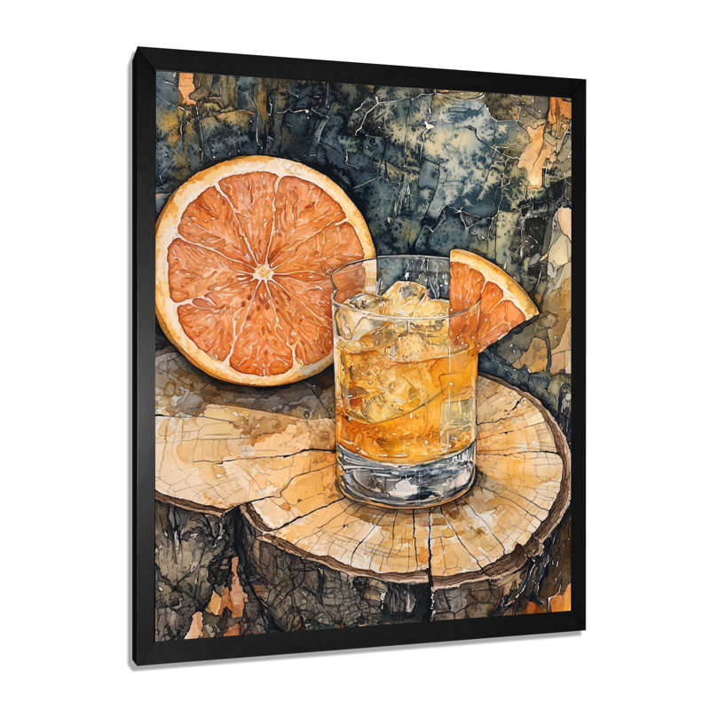 Dobrotin - Food & Beverage Canvas Wall Art, Noir, H 20 po x l 12 po, Reproduction encadrée d'une seule photo