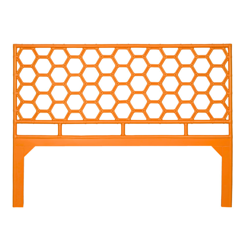 Honeycomb Bed, King, Citrus Orange