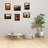 Black Wood Gallery Wall Picture Frame - Frames Included: 6-1226317438