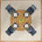47" Round Farmhouse Dining Table  Table For 4 Cross Base-380126127
